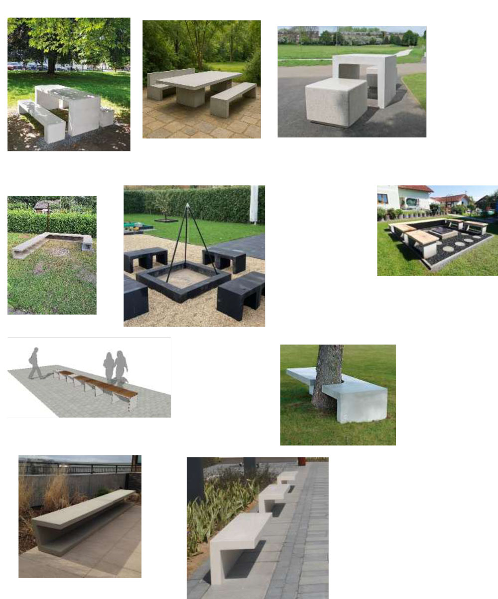 Betonový mobiliář