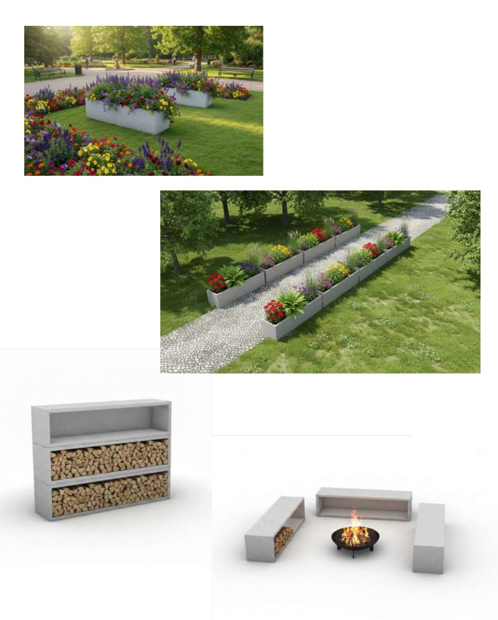 Betonový mobiliář